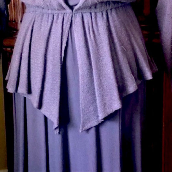 Romantic Boho Lace Crochet Vintage Spencer Alexis Dress Purple Size 6 - Picture 6 of 16